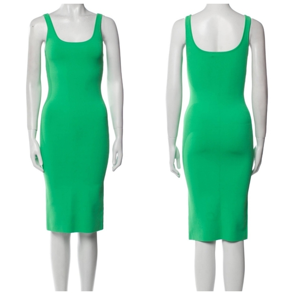 alice + olivia darian green midi dress Size Meduim - Picture 15 of 16
